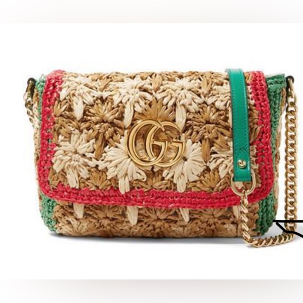 Authentic Gucci raffia bag